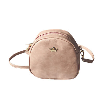 

Fashion Women Messenger Bags PU Leather Shoulder Bag women Mini Bag Crown Evening shoulder bag hip hop 2019