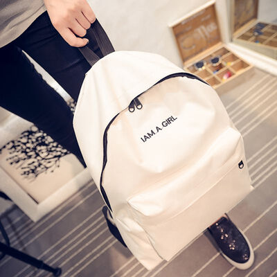 

Fashion Women 2019 Hot Sales Girls Youth Teenage Female Letters Print Backpack Student School Bag Travel Bags