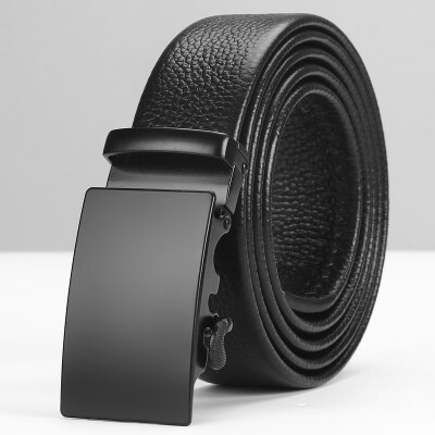 

Men Belt Male Genuine Leather Strap Belts For Men Top Quality Automatic Buckle black Belts Men Real leather cowskin ff luxury