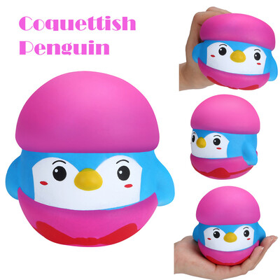 

YIWULA1PC Coquettish Penguin Charm Slow Rising Squeeze Stress Reliever Toy