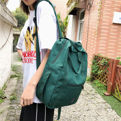 

The ancient feeling bag female Korean high school ins college students backpack capacity simple Mori backpack