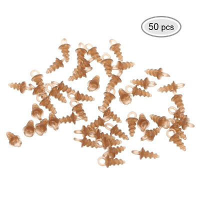 

Plastic Boilies Stopper Pellet Stop Screw Fishing Bait Peg Holder Bait Screw Connector Carp Fishing Accessories 30PCS 50PCS 10