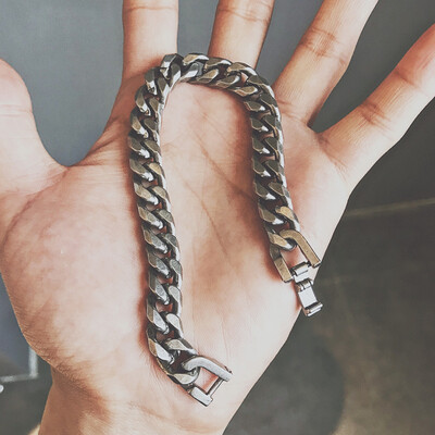 

Bracelet ins small crowd design male personality trend Street hip-hop cool black teenager student fashion European&American co