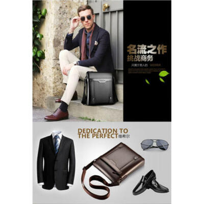 

Mens Business Leather Messenger Shoulder Bag Satchel Handbag Briefcase Bags New