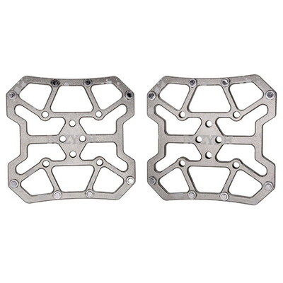 

New Hot 2pcs Bicycle Pedal Aluminum Alloy Flat Platform Adapter Conversion Universal Compatible MTB Road Bike Parts Accessories