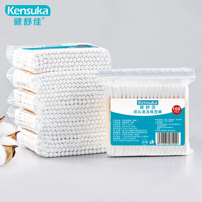 

Jianshujia kensuka double-headed cotton swab maternal&child nose&nose cleansing cotton swab stick wooden stick 600 bags 100 bag 6