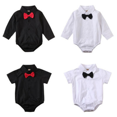 

Newborn Baby Boy Gentleman Bowknot Jumsuit Rompers Outfits Clothes Sets Bodysuit