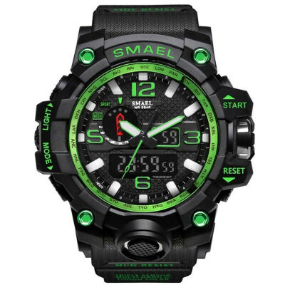 

SMAEL Mens Sport Watches Military Shock Analog Quartz Dual Display Digital Waterproof Watch