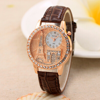 

Splendid Vintage Triumphal Arch Womens Quartz Watch Women Girls Ladies Students Casual Diamond Wristwatch Female Relojes &Ff