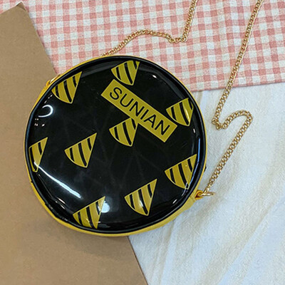 

Tailored Womens Fashion Chain Shoulder Bag Round Diagonal Bag Casual Wild