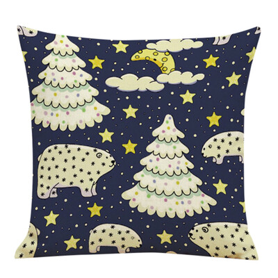 

Tailored Christmas Style Pattern Pillow Case Fashion Square Cushion Car Sofa Home Offi