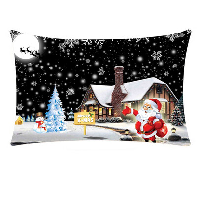 

〖Follure〗Christmas Rectangle Cotton Linter Pillow Cases Cushion Covers