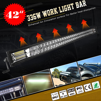 

42" 1568W LED Spot Work Light Bar Off-road Light For Jeep Truck ATV