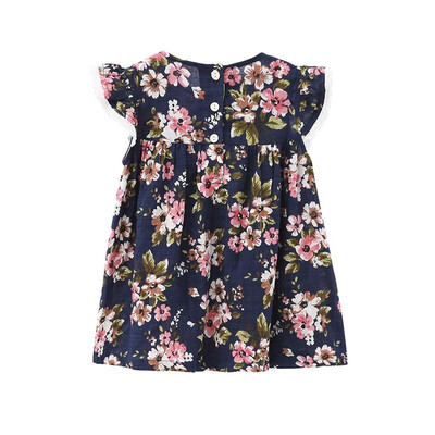 

DOU DOU YI CHU girl floral sleeveless dress little girl foreign dress summer 9185
