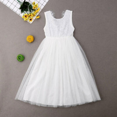 

Toddler Kid Baby Girl Flower Dress Lace Tutu Party Bridesmaid Pageant Dresses