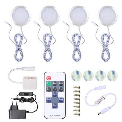

AC100-240V DC 12V 15W Round Shape Under Cabinet Light Lamp Color-changing Dimmable Brightness Adjustable with Remote Control for K