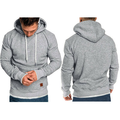 

Mens Slim Fit Hoodies Hoody Sweatshirt Long Sleeve Casual Jumper Top T-shirt