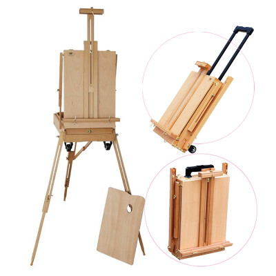 

Ktaxon French Tripod Drawng Easel Stand Wooden Sketch Box Drawer Storage Portable Wheeled Rolling Folding Artist Painters