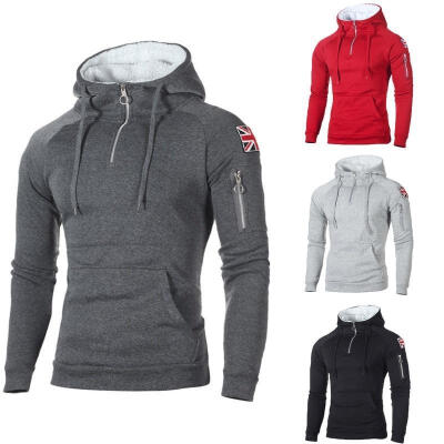 

New Men&39s Athletic Soft Lined Fleece Zip Up Hoodie Sweater Jacket Hodded Coat