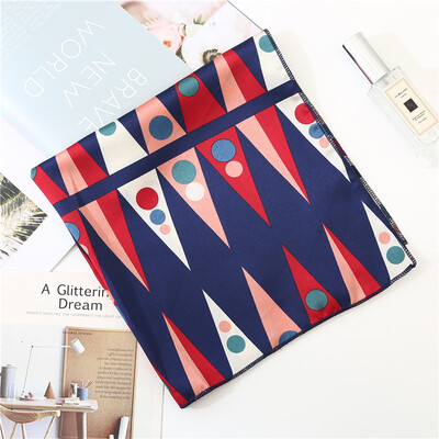 

Explosion models 50x50cm small square scarf female silk scarf Korean wild professional flight attendant small scarf decorative fashion small scarf