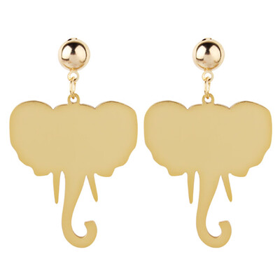 

Personality Metal Elephant Hippocampus Deer Christmas Earrings Fashion Women Earrings
