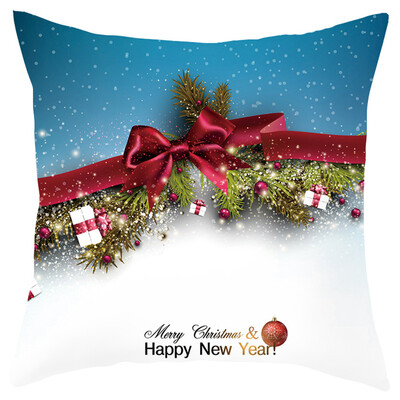 

Siaonvr Merry Christmas Short Plush Pillowcase Sofa Pad Set Home Decoration 18x18 Inch