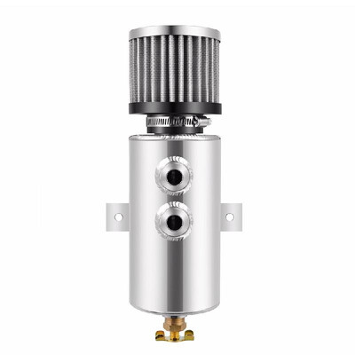 

075L Aluminum Alloy Baffled Oil Catch Can Tube Tank AN10 with Breather Filter