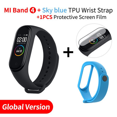 

Newest 2019 Original Xiaomi Mi Band 4 Smart Color Screen Bracelet Heart Rate Fitness 135mAh Bluetooth50 50M Swimming Waterproof