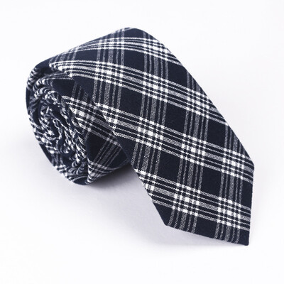 

Mens cotton striped plaid tie 51 cotton tie European&American casual tie cross-border wholesale one generation