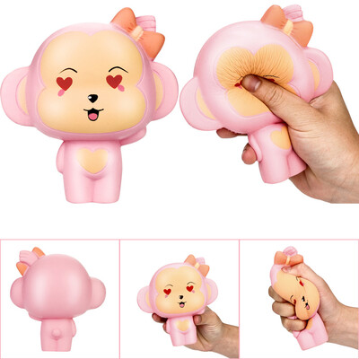 

Siaonvr 14cm Squishy Lovely Monkey Slow Rising Scented Squeeze Toy Collection Gift