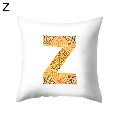 

Simple English Letter Square Pillow Case Cushion Cover Sofa Bed Car Office Decor