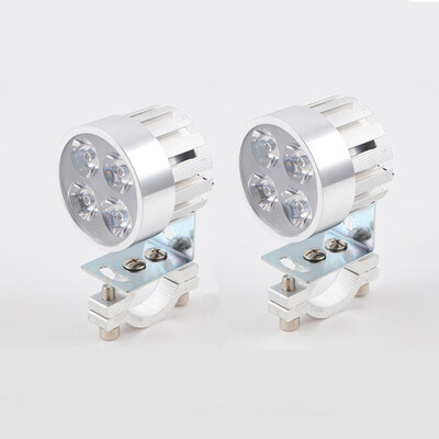 

Motorcycle LED Headlight 2Pcs 12V 20W Motorbike 4led Auxiliary Work Light Alloy Material Wear-resistant Fog Lamp Car Headlamp