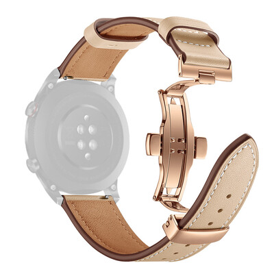

〖Follure〗Gold Butterfly buckle Leather Wrist Watch Strap Band For Huawei Honor magic 2