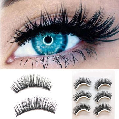 

〖Follure〗3 Pair Luxury 3D False Lashes Fluffy Strip Eyelashes Long Natural Party