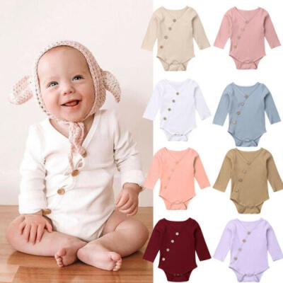 

Kids Newborn Baby Boy Girl Cotton Romper Bodysuit Jumpsuit Linen Clothes Outfit