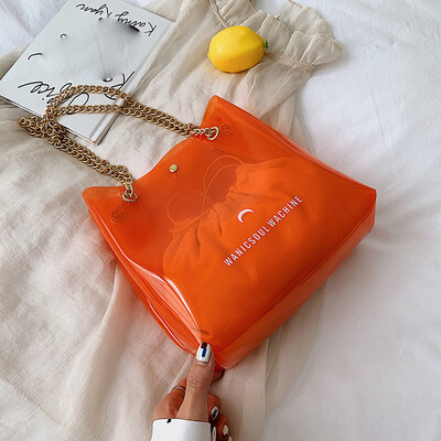 

Tailored Women Fashion New Transparent Buns Mother Bucket Bag Shoulder Bag Messenger Bag