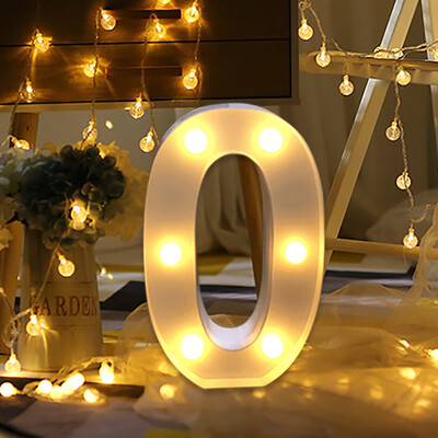 

Gobestart Alphabet LED Digital Lights Light Up White Plastic Digital Standing Hanging J