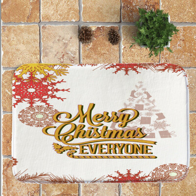 

Tailored Christmas Festival Entrance Door Bathroom Floor Mat Indoor Bath Decor