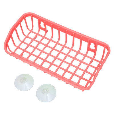

Kitchen Drainage Shelf Multiuse Suction Cup Dishwashing Sponge Storage Rack
