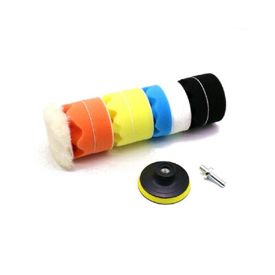 

11PCS Brand New 3" 80mm4" 100mm5" 125mm6" 150mm7" 180mm Car Polishing Pads Waxing Buffing Pad Sponge Kit Set for Car Polisher