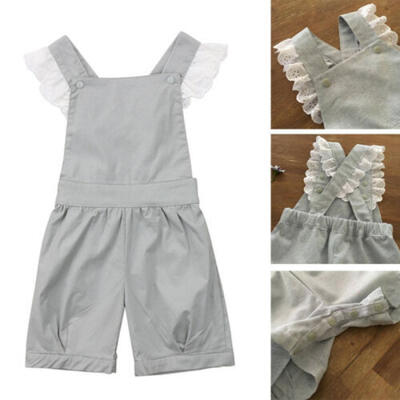 

Cute Toddler Kids Baby Girls Princess Romper Lace Sling Jumpsuit Sunsuit Outfits