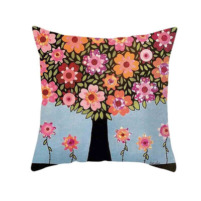 

〖Follure〗Natural Pattern Printing Dyeing Sofa Bed Home Decor Pillow Cover Cushion Cover