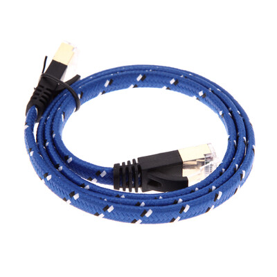 

Category 7 Cat7 Network Ethernet Patch Flat Cable Cord Black