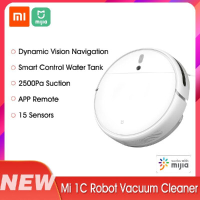 

Xiaomi Mijia 1C Robot Vacuum Cleaner 2500Pa Suction Home Sweeper 2400mAh Battery Sweeping Mopping Cleaner APP Remote Control 100-2