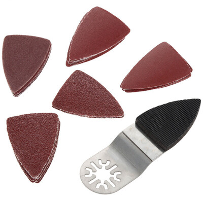 

25 Pcs Sanding Sheets Sandpaper 60-240 Grits Triangle 1Pcs Finger Sanding Pad