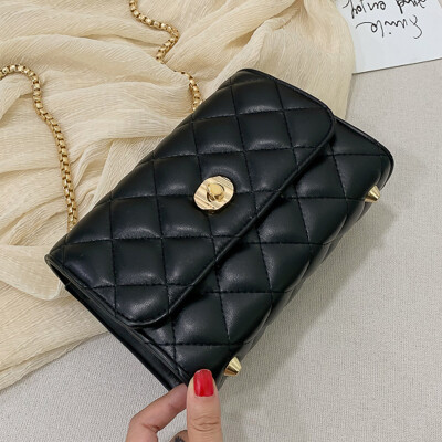 

French minority Lingge chain bag women 2019 new summer small fresh Joker shoulder Messenger bag