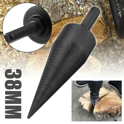 

Splitter Timber Screw Cone Kindling Log Firewood Axe Saw Drill Bit Cutting Stick