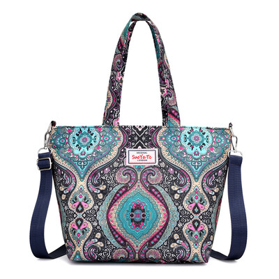 

Cloth womens printed shoulder bag ladies canvas bag handbag large tote bag Oxford cloth bag