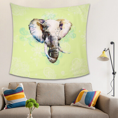 

Indian Elephant Tapestries India Mandala Hippie Wall Hangings Hanging Boho Beach Bedspreads Yoga Mat Blankets Fabric