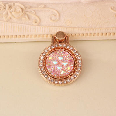 

Universal Mobile Phone Ring Luxury Finger Ring Diamond Floral Smartphone Holder Small Pocket Metal Cell Phone Ring